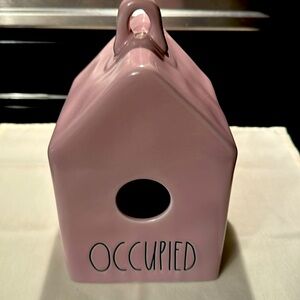 Rae Dunn Birdhouse Light Purple “Occupied” New Excellent Condition